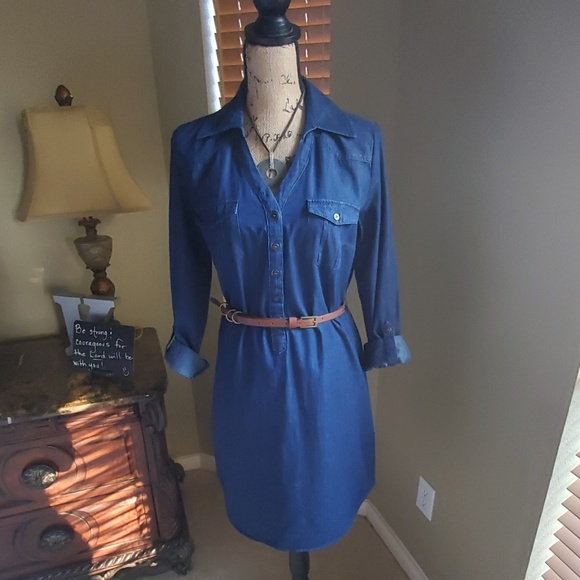 dress with jean shirt